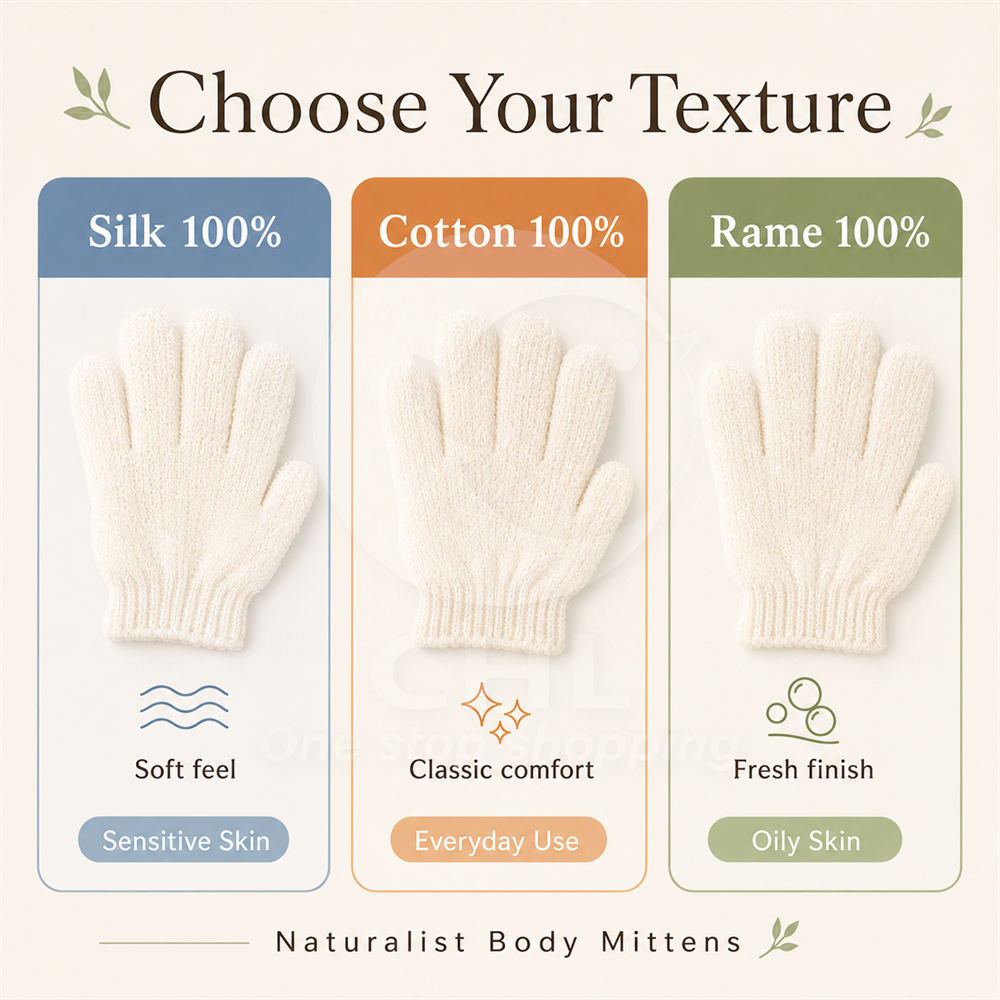 Naturalist Eco-Friendly Exfoliating Bath Gloves - Gentle Skin Revitalizer