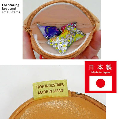 Anpanman Neck Bag Halter Coin Bag Coin Purse Travel Accessories Travel Outing Meany Man Breadhead Man Children's Key Bag Small Item Storage