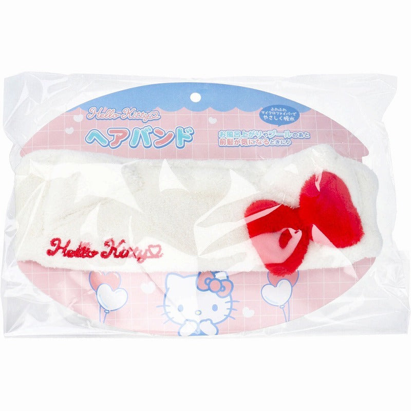 Sanrio character headband Hello Kitty/Koolomi/Big-Eared Dog/My Melody cute absorbent headband for bathing and face washing limited edition in Japan
