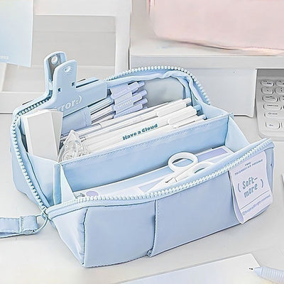 PRISM Prism Series Pen Case Large Capacity Pencil Case Textured Stationery Student Stationery Office Stationery