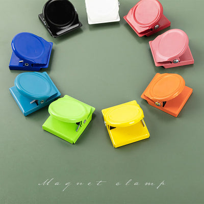 Candy Color Magnetic Memo Clip - Portable & Vibrant Organizer
