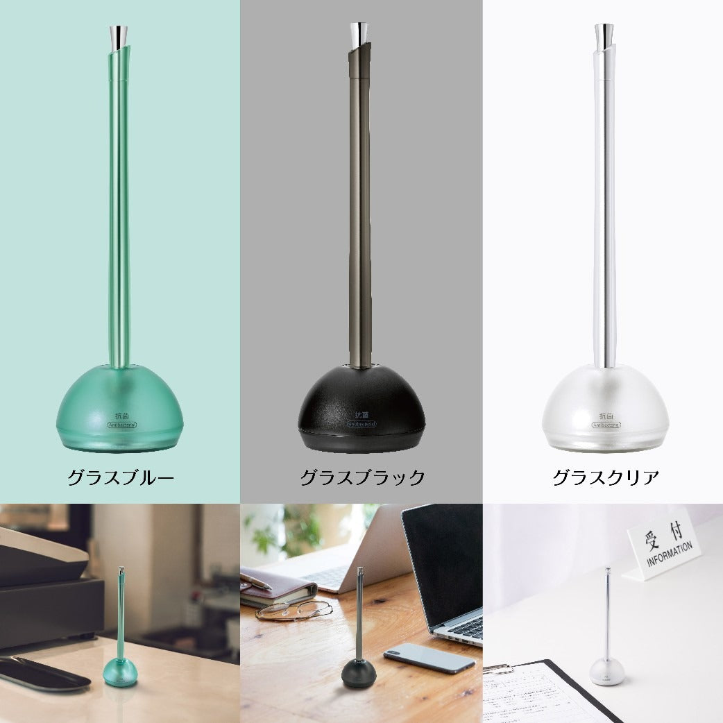 ZEBRA Floss Antibacterial Desk Ballpoint Pen with Base – Office, Hotel, Bank, Store Use