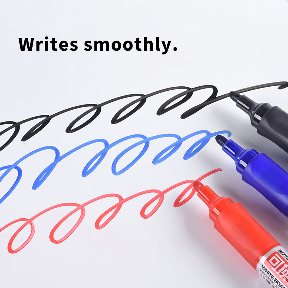 Direct liquid whiteboard marker Easy to refill Easy to erase Replaceable ink cartridge Black