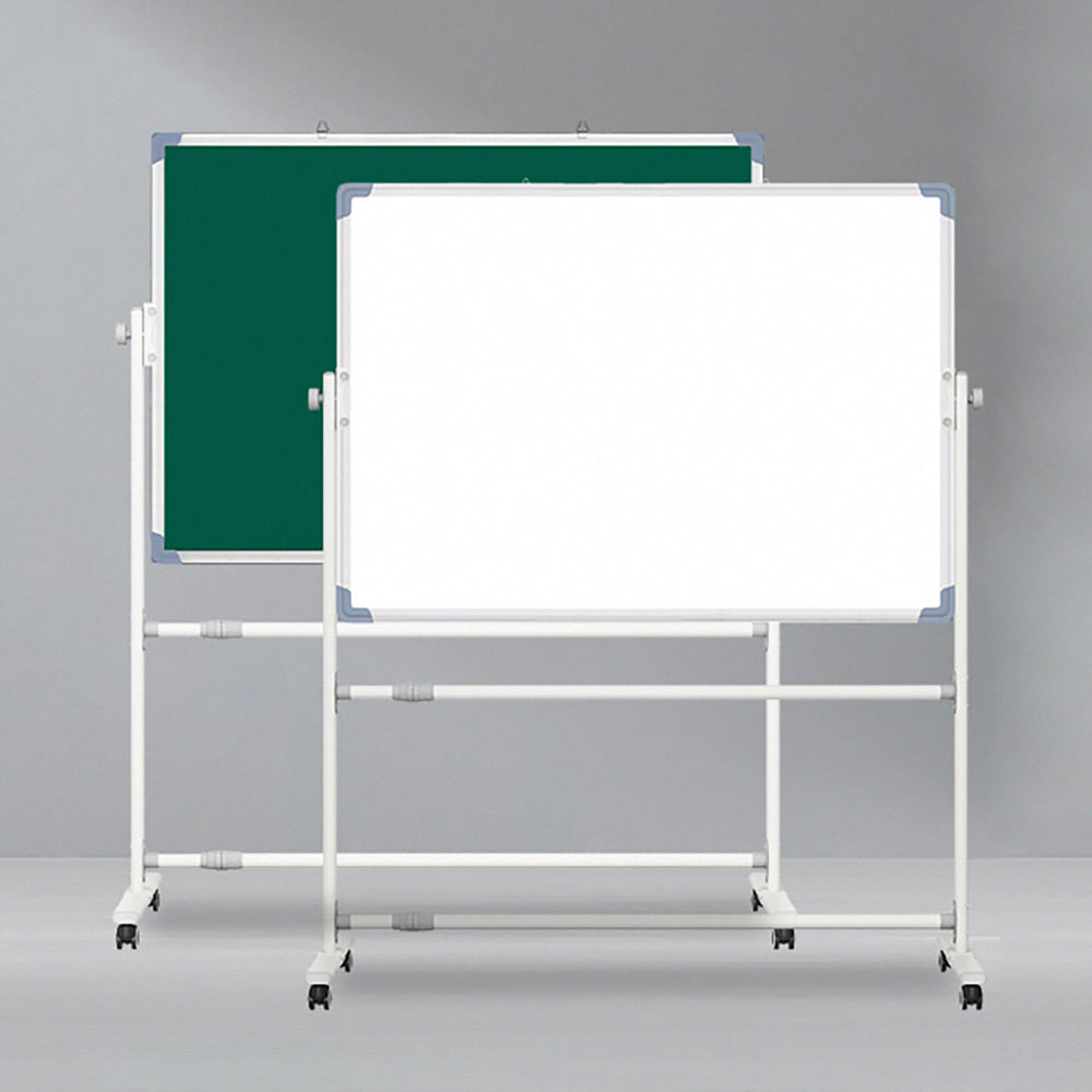 Reversible Magnetic Whiteboard: Mobile & Adjustable 60x90cm