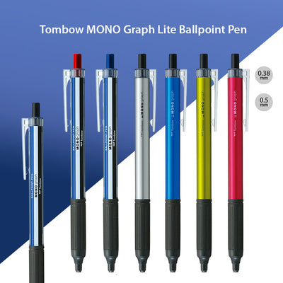 TOMBOW BC-MGL Mono graph Light press classic new color 0.38MM 0.5MM ballpoint pen - CHL-STORE