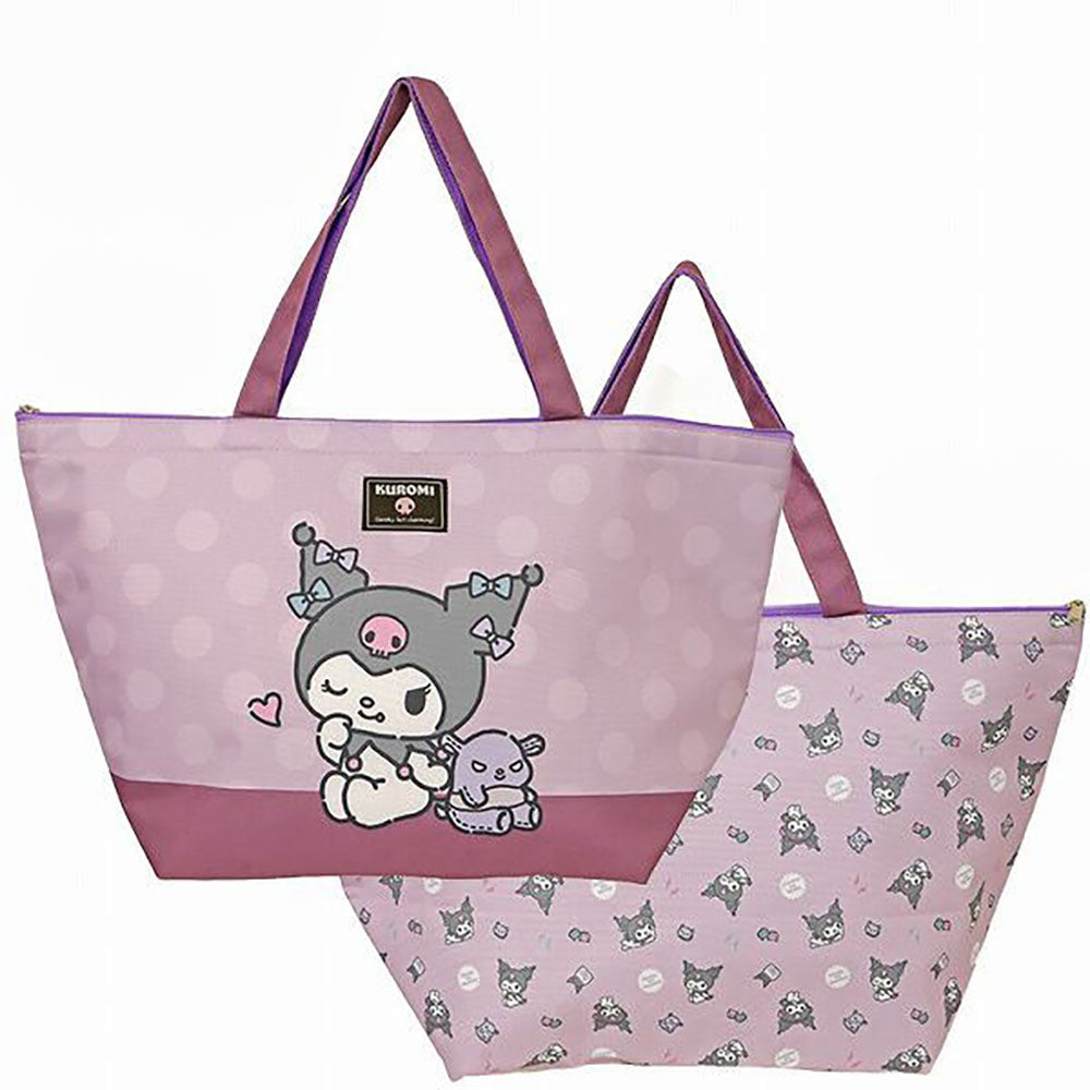 Sanrio co-branded large tote bag for cold and warm storage and large capacity for travel picnics