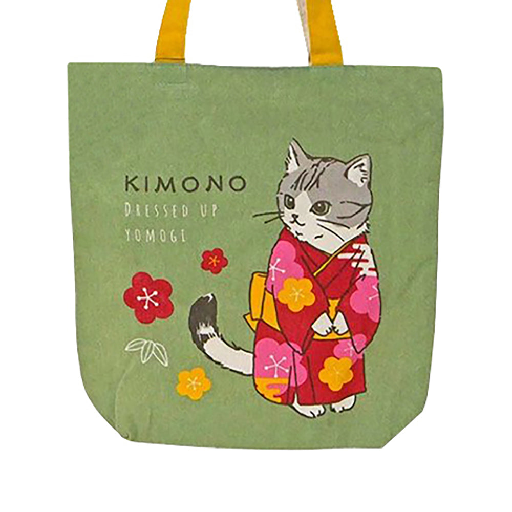 MINTinn Zippered Canvas Tote Bag (Shiba, Cats, Mt. Fuji, Sushi & Onsen Designs)
