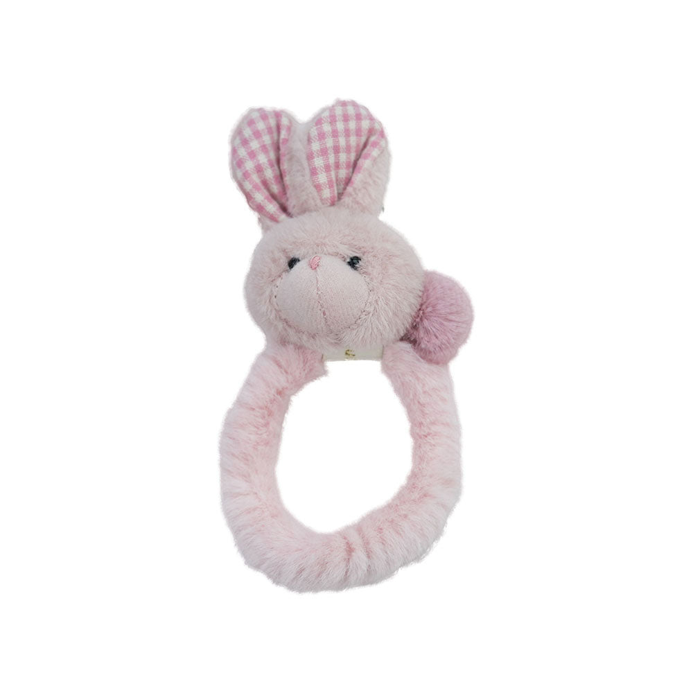 Lindo anillo de peluche de peluche Corazón de niña Nuevo otoño e invierno Cartoon cabello Cabeza de chicas suaves Accesorios para el cabello Cabeza de cabello