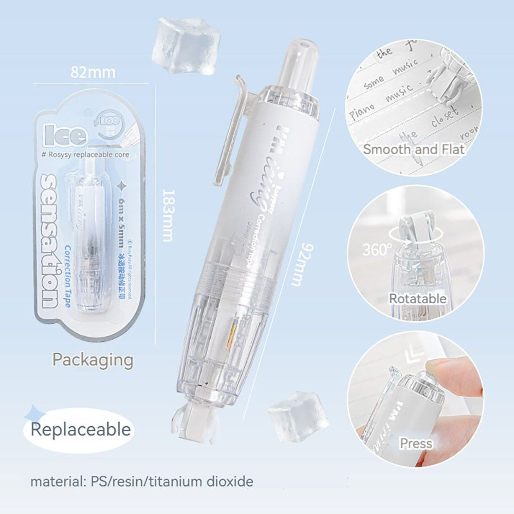 Translucent Ice Correction Tape – RosyPosy Smooth Design