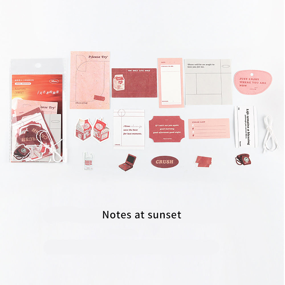 Cardlover Handbook Material Pack Unknown Person’s Solo Series Salt Ins Texture Totem Decoration Detailed Handbook DIY Handbook Collage DIY Material