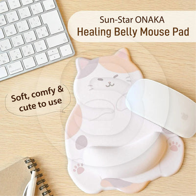 SUN-STAR Japan ONAKA Mouse Pad – Cute Animal Series