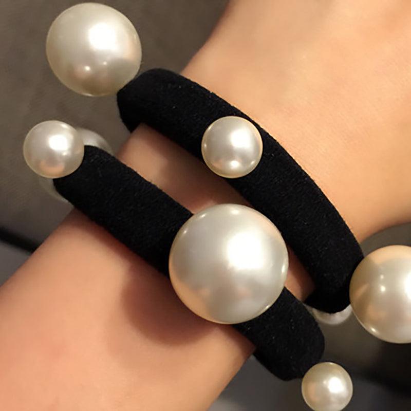Korean version of sweet hand-beaded high-elastic seamless hair ring-#C3-32 main picture beaded style beauty salon hair accessories fashion accessories - CHL-STORE