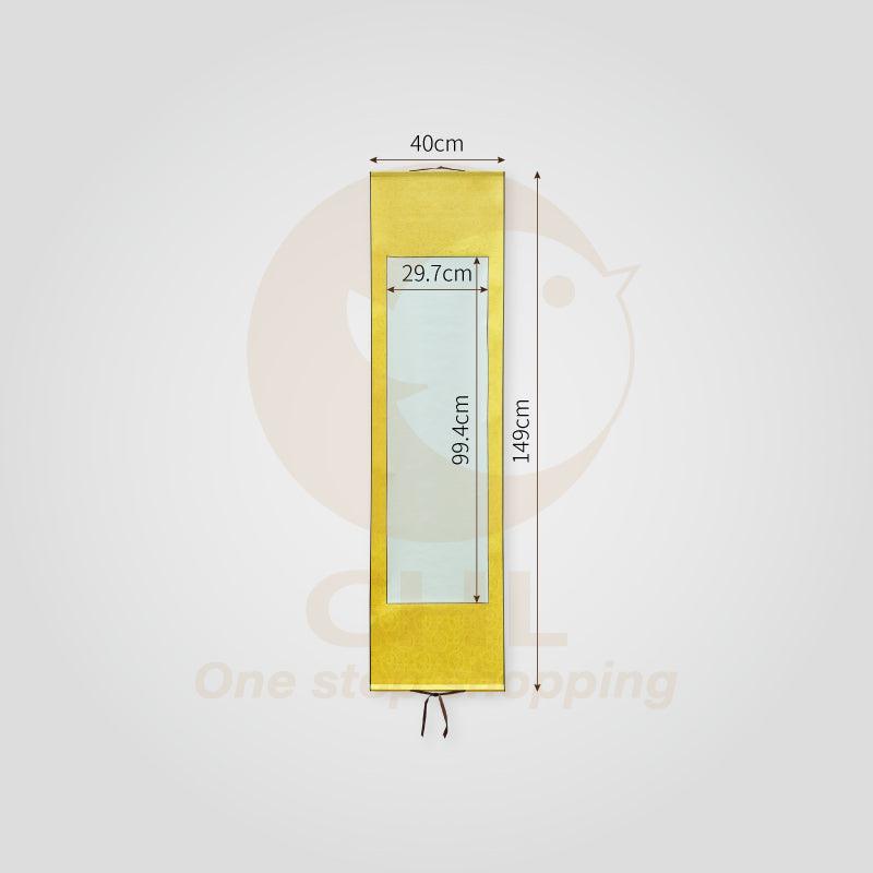 Multi-size Calligraphy Painting Raw Xuan Paper Scroll-Buddha Yellow Customizable Pattern Art Painting Custom Artwork Birthday Banquet Gift - CHL-STORE