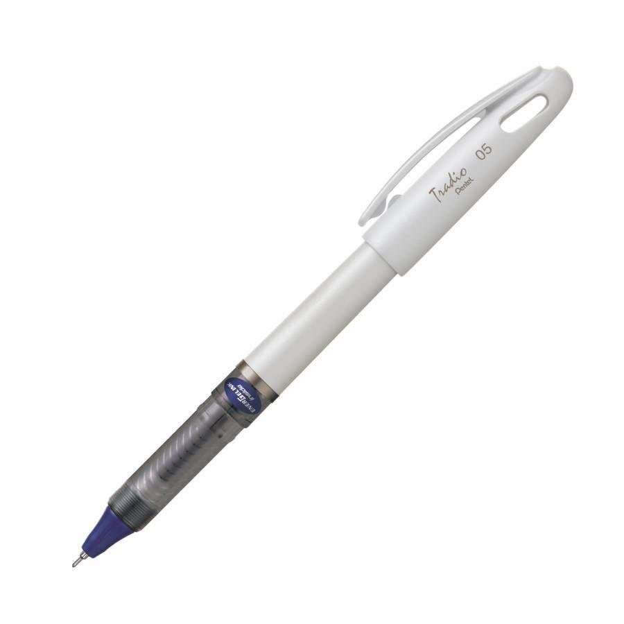 PENTEL BLN115W Tradio 0.5mm water-based ballpoint pen water-based pen white rod - CHL-STORE