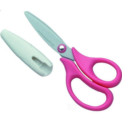 PLUS 34-305 SC-145CF Children's Scissors Safety Scissors Non-stick Scissors for Right Hand Pink Color - CHL-STORE