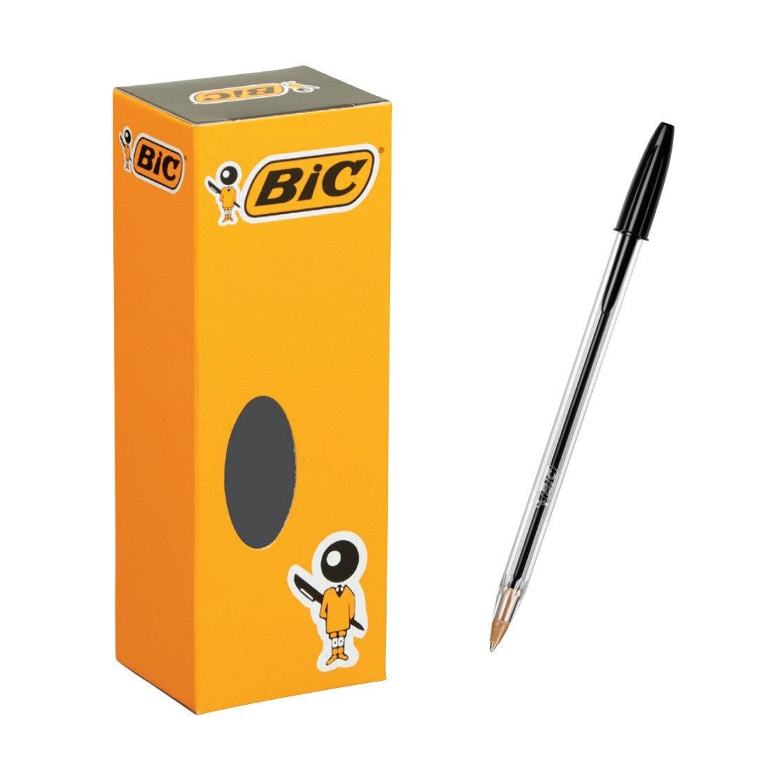 (Pre-Order) BIC Crystal Medium 1.0 1mm Oil-based ballpoint pen CMBLK - CHL-STORE