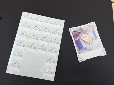 Romantic flower series 24pcs DIY photo fixed corner stickers flower butterfly series national flag photo fixed stickers NP-H7TRIA-001 - CHL-STORE