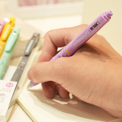 Sarasa×Greeting life Barbapapa / Coco 0.5mm 5-color ballpoint pen set, school supplies, office stationery - CHL-STORE