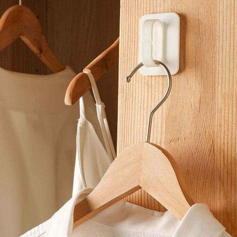 Simple multifunctional wall storage, no punching and no trace hook-#8022 white ring 2 in, spray bottle, hair accessories, hanging method changeable, home storage - CHL-STORE