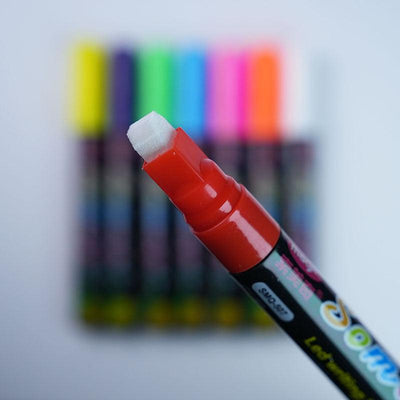 Special pen for LED electronic fluorescent board, 8 colors, erasable, handwritten advertising light board pen, fluorescent pen, water spray board wiper, water-soaked wiping cloth - CHL-STORE