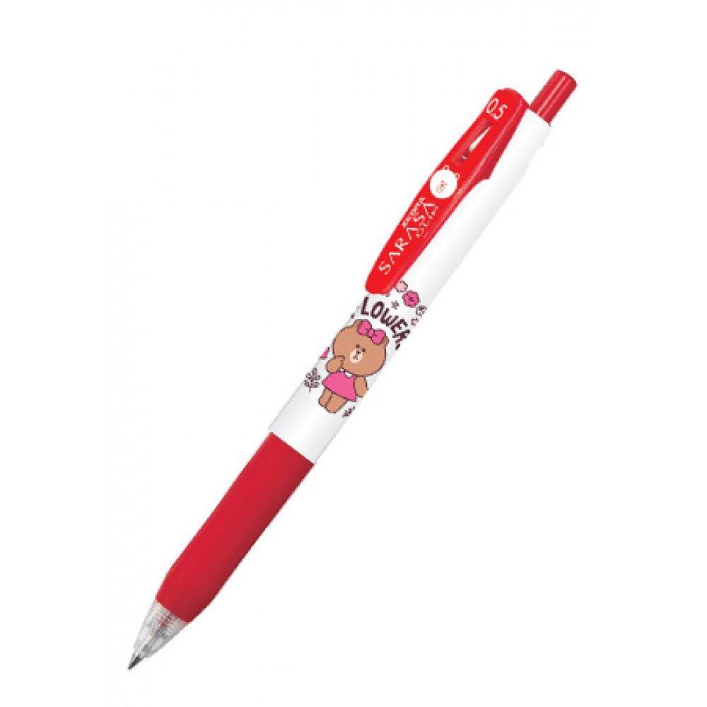 Zebra jj15ln2 sarasa da 0,5 mm gel riga gel amici congiunta penna a sfera marrone cony sally choco