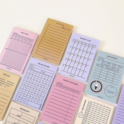 Art Blue Simple Morandi Color Tear-Off Notebook MEMO NP-050023 - CHL-STORE