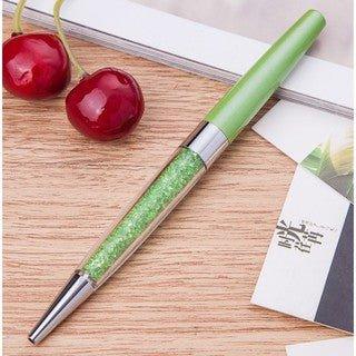 Bullet-type 1.0mm Shiny Crystal Pen Ballpoint Pen Bullet-type Ballpoint Pen Ballpoint Pen with Transparent Pen Case NP-HTNQI-202 - CHL-STORE