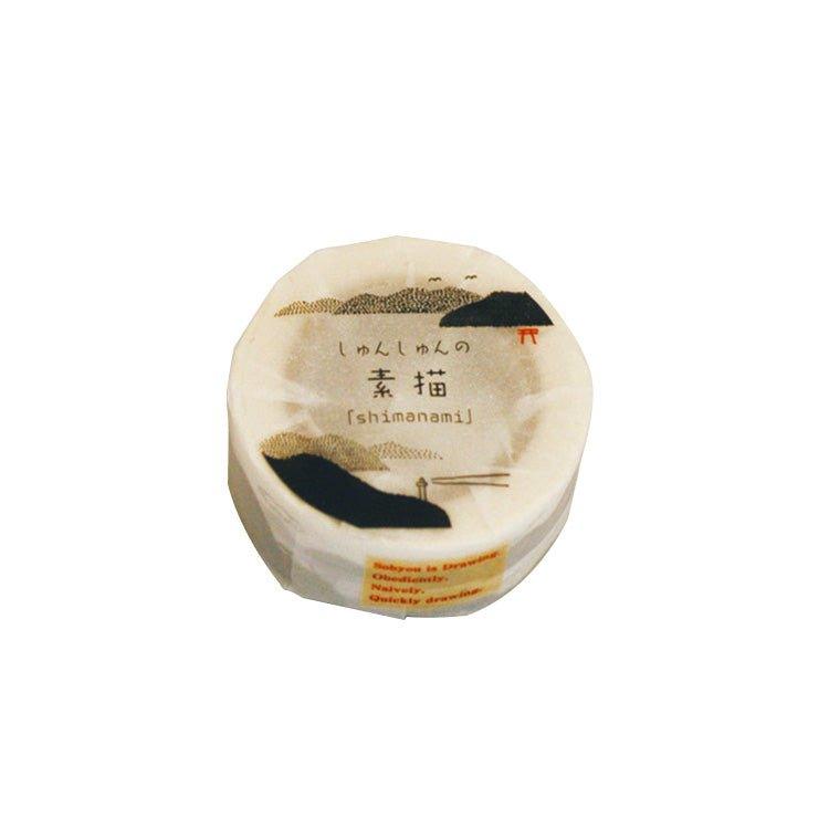CLASSIKY ISHOW Shun shun Landscape Sketch Shimanami Washi Paper Tape Single Roll - CHL-STORE