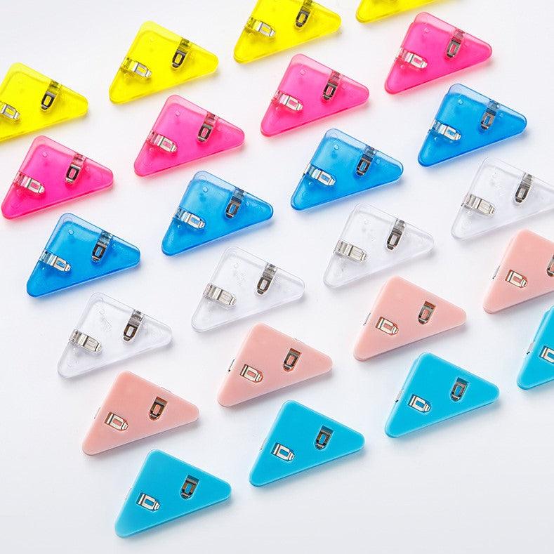 Clip Multifunctional Color Cute Corner Receipt Clip Plastic Clip Books Snacks (Color Shipped Randomly) NP-070032-R - CHL-STORE