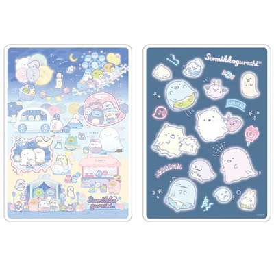 Corner Creature Stationery SAN-X 10th Anniversary Ghost Paradise Series 2B Pencils 4 Sets Pencil Caps 5 Sets Backing Board Cartoon Primary School Students Teenagers Home School Office PH11401 ST91101 - CHL-STORE