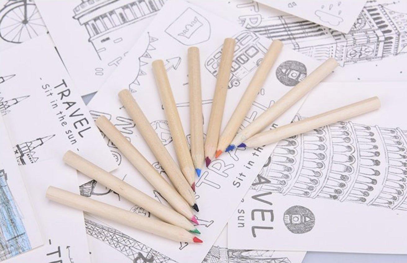 Creative Handmade Hand Painted Coloring Cards Creative Cards Card Sets Colored Pencil Sets NP-H7TGI-202 - CHL-STORE