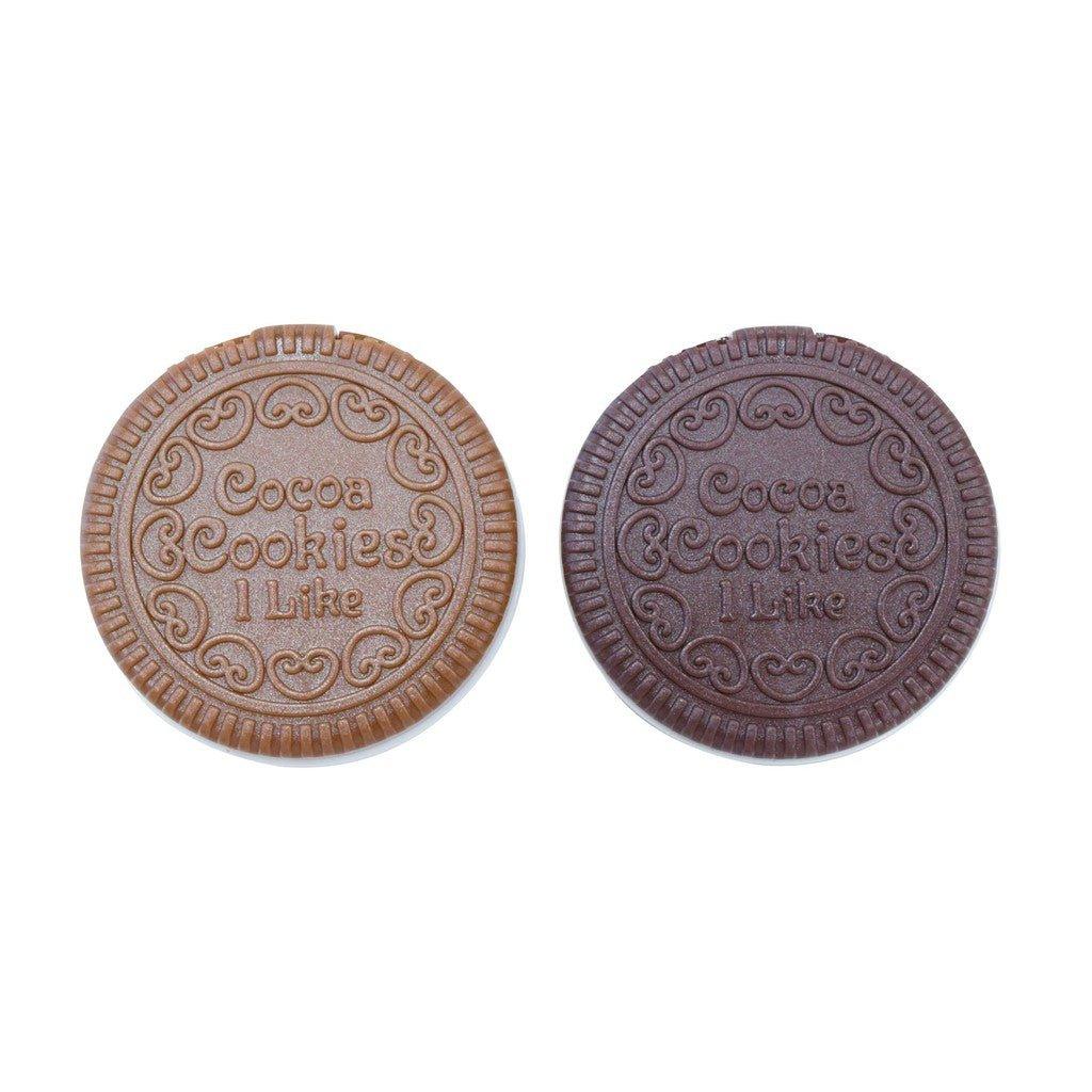 Cute Chocolate Cookies Small Makeup Mirror Sandwich Cookies with Comb NP-H7TOY-901 - CHL-STORE
