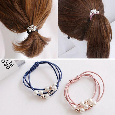 High elastic pearl hair ring AC-010003 - CHL-STORE