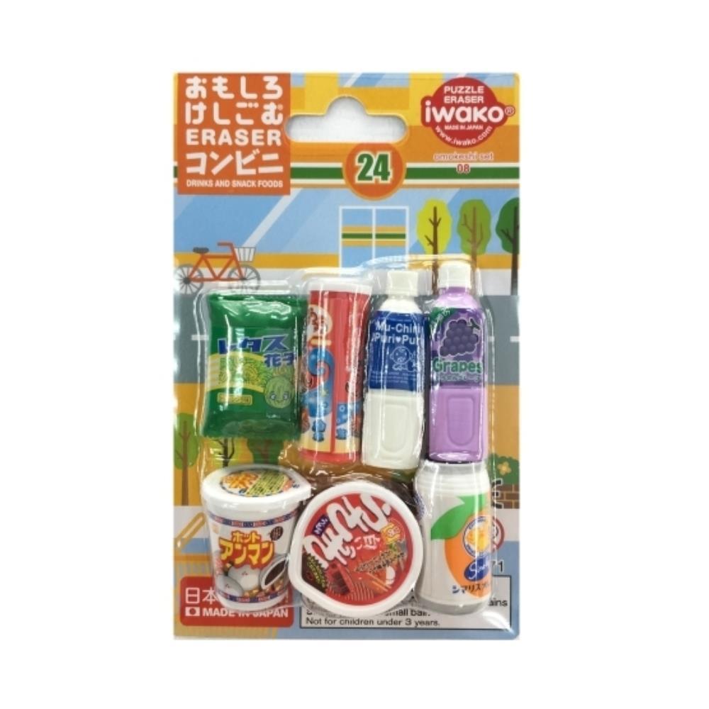 IWAKO Iwasawa Drink Noodles Snack Shape Eraser ER-BRI012 - CHL-STORE