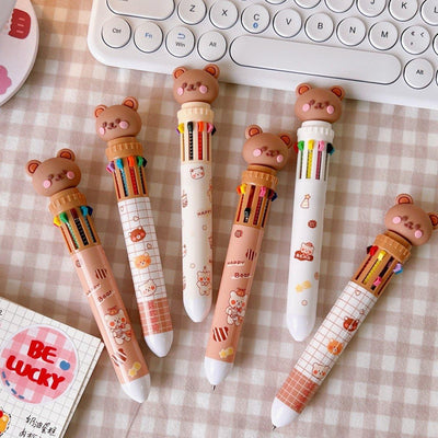 Japanese high-quality cute quick-drying 0.5mm multi-color pressing gel pen NP-010016 - CHL-STORE