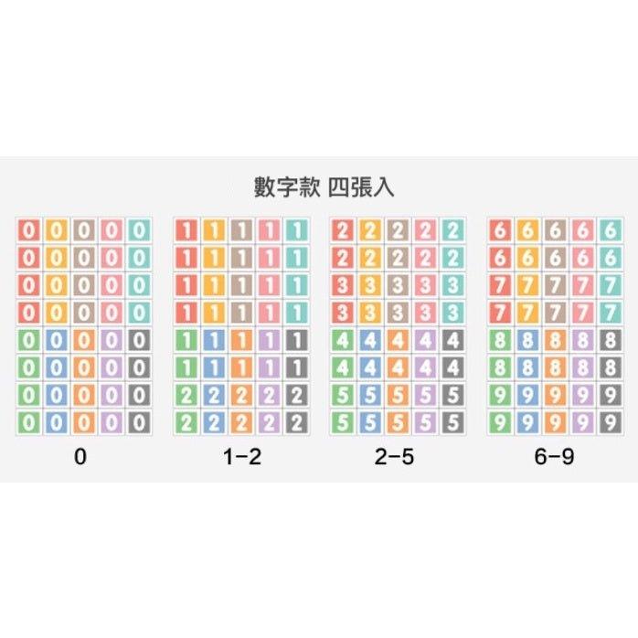 Korean Stationery Merry Morning Colorful Square Translucent Handbook Stickers Decorative Stickers Letters Numbers - CHL-STORE