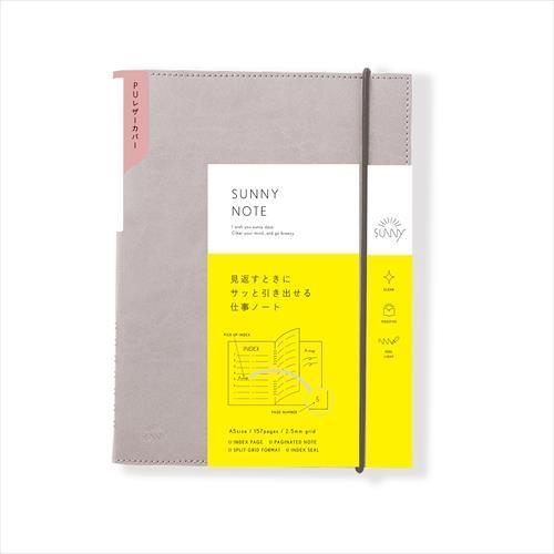 Leather Notebook IROHA SUNNY LOG NOTE Business PU Record Pocket Life Texture Calendar Information Office School Student Writing Diary Mood LSNP - CHL-STORE