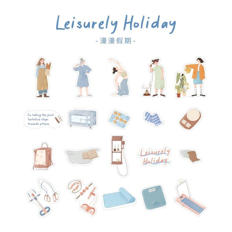 Lovers of Letters Daily Sticker Pack Character Sticker Pack Decorative Sticker Pack Quietly Walk Through the Seasons Series - CHL-STORE