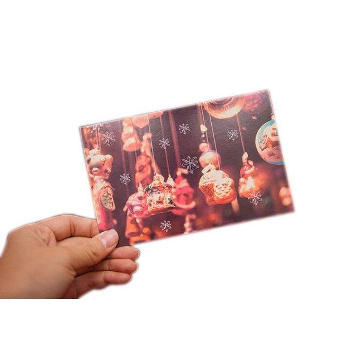 Luminous Christmas Eve Christmas Snowflakes Christmas Item Festive Season 2 Postcard Card 30 Sheets NP-H7TGI-502 - CHL-STORE