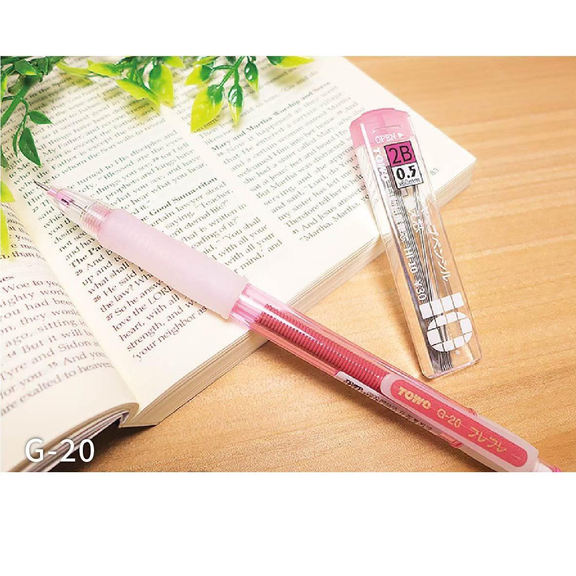 Mechanical Pencil + Refill TOWO Rocker Pen Stationery Student Teenager School Office' 0.5mm 2B Value Combination G-20 - CHL-STORE