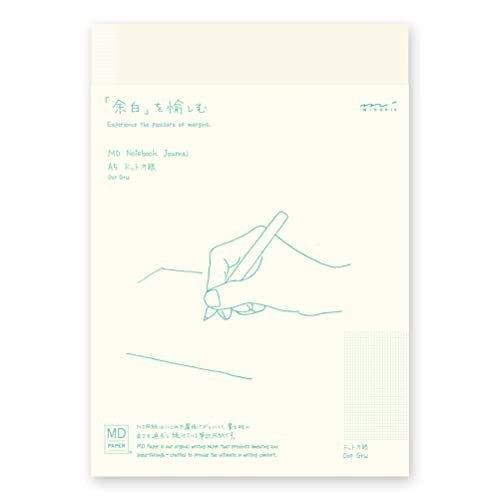 MIDORI 1525 MD Notebook Journal A5 Notepad Life Record Green Frame Square Eye Grid - CHL-STORE