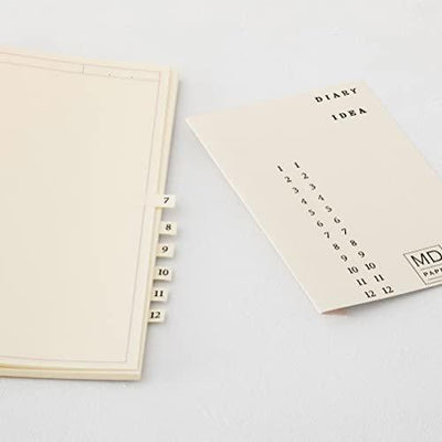 MIDORI 1525 MD Notebook Journal A5 Notepad Life Record Green Frame Square Eye Grid - CHL-STORE