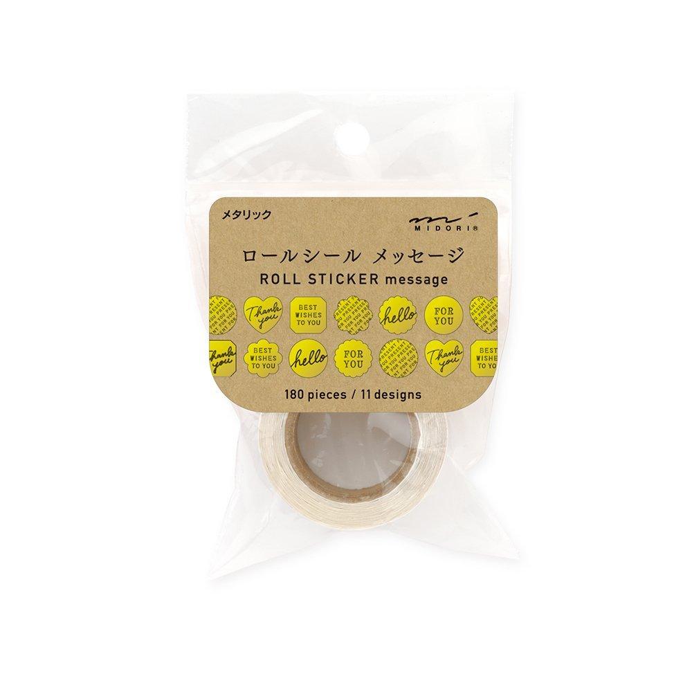 MIDORI Chotto Series Sticker Roll Sticker Text Message Hot Stamping Decorative Sticker 84687006 - CHL-STORE
