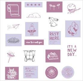 Mr. Paper Sticker Pack Island Garden Renewal Handbook Decorative Stickers Decorative Stickers Handbook Stickers Material Stickers - CHL-STORE