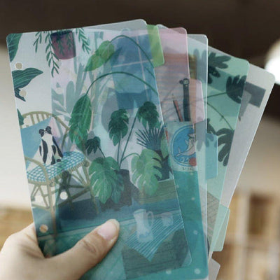 Original A5 A6 Color Printing Loose-leaf Separator PVC Matte Translucent NP-070010 - CHL-STORE