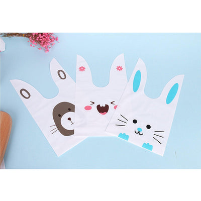 Original Creative Cute Bunny Rabbit Shape PP Gift Bag PP packagin G Gift Bags Cookie Bags 50pcs NP-H7TGR-901 - CHL-STORE