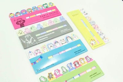 Original cute cats sitting in rows series sticky notes stickers NP-HEZQI-065 - CHL-STORE