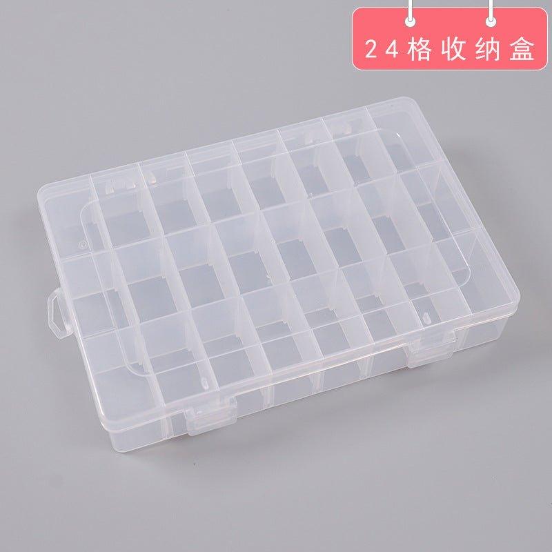 Paper tape transparent storage box 15 grid 24 grid 36 grid paper tape storage box jewelry box stationery box - CHL-STORE