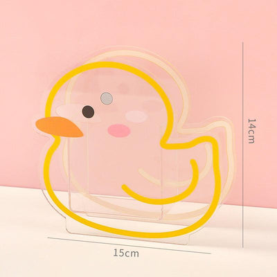 Pen Holder Storage Transparent Shape Creative Cartoon Stationery Office School Art Supplies Desk Makeup Brush Cat Bunny Bear NP-020039 - CHL-STORE
