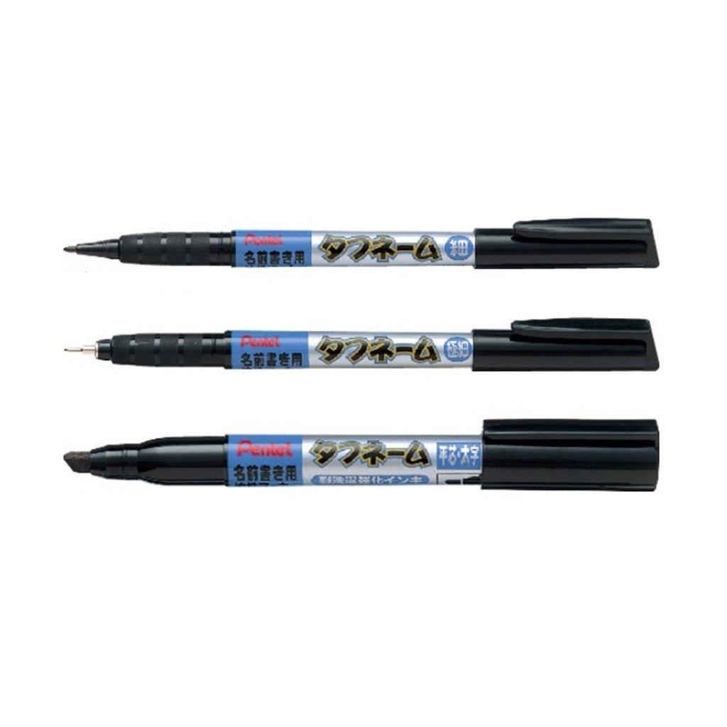 Pentel XNM21 oily black ink washable fabric marker pen flat core too word - CHL-STORE